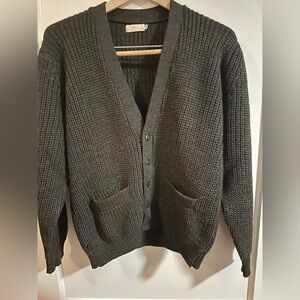 Vintage 1950’s Men’s Hudson’s Bay of England Wool Waffle-Knit Sweater- 36